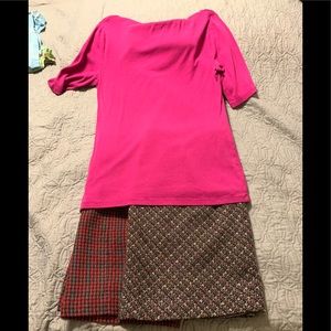 Loft skirts and off brand top. Size 14